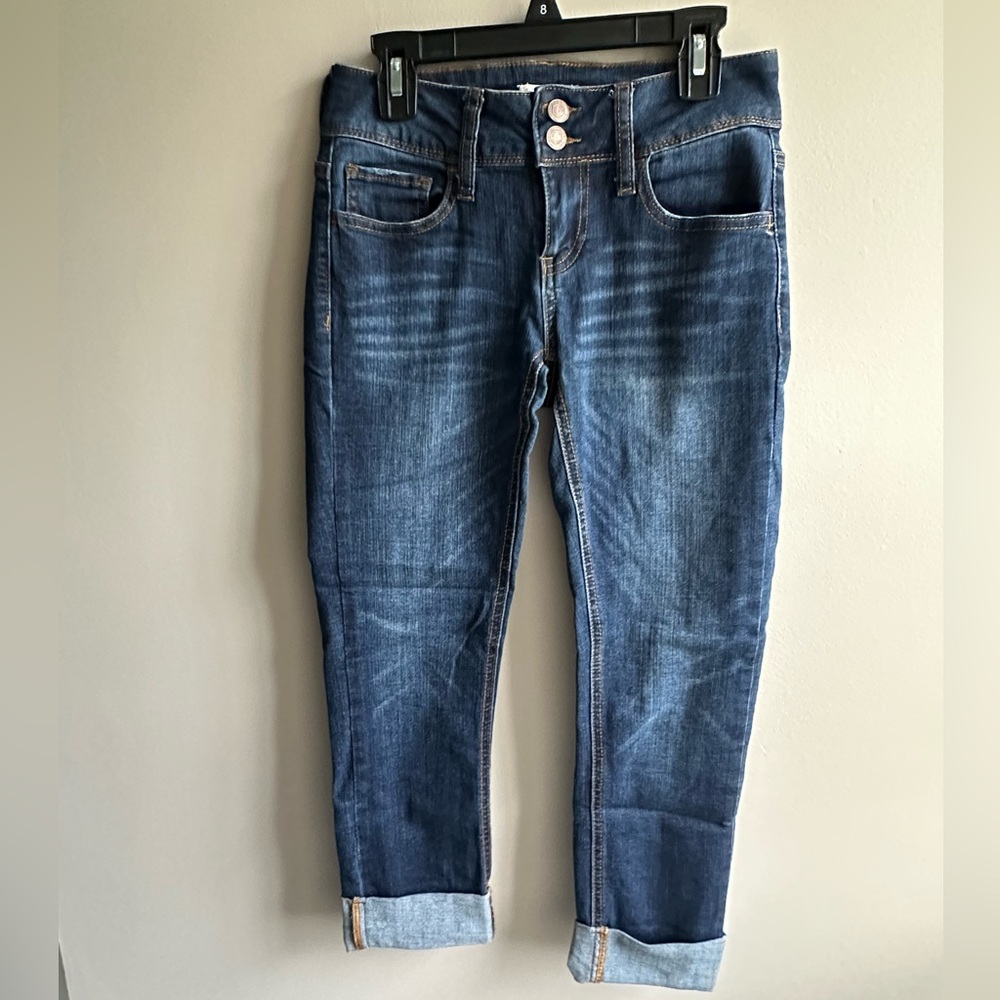 Authentic American Vintage, double button, skinny capri jeans